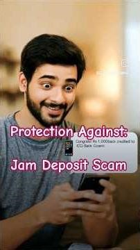 Protection Against:📱 Jam Deposit Scam | Cybersecurity #cybersecurity #upi #money #beware #awareness