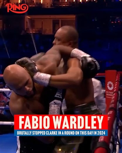 One year ago today, Fabio Wardley left no doubt in his rematch with Frazer Clarke, closing the show in the opening round 💥 Wardley is back in the ring on October 25th against Joseph Parker on DAZN. | Ring Magazine