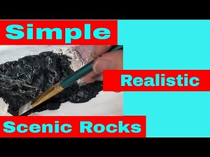Simple REALISTIC Scenic Rocks | Model Railroad Diorama How To Series
