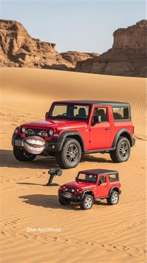 बेटे Thar ने पापा Thar को Off-roading सिखा दिया | funny thar video | 😱😂 #shorts #funnyshorts