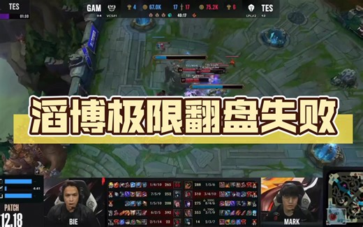 S12世界赛小组赛TES对战GAM再吞苦果出线困难