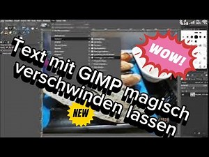 Datum Text mit GIMP verschwinden lassen!