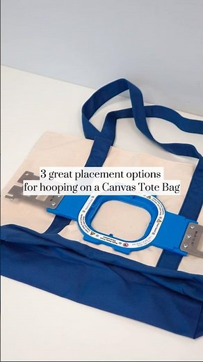 How to Hoop a Canvas Tote Bag for Embroidery with Mighty Hoops #magneticembroideryhoops