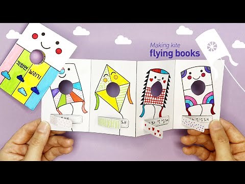 Making kite flying 🪁 | Free design | Worrying kite flying book | New Year's Day play
