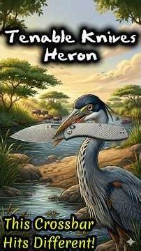 Tenable Knives Heron- This Crossbar Lock Feels DIFFERENT! Unique Blade And Great Value #edc #blade