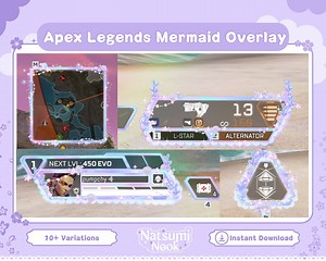 Mermaid Pearl Apex Legends Stream Overlay: Coquette Pastel (digital Download) - Etsy