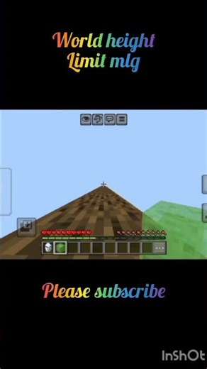 world height limit mlg please subscribe #minecraft