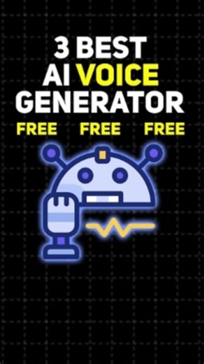 NumanSide on Instagram: "Want pro-level voiceovers without a mic? 🎙️ Here are the Top 3 FREE AI Voice Generators every content creator should try! Perfect for YouTube Shorts, Reels, Podcasts & more. ✅ Realistic voices ✅ Free to use ✅ Time-saving tools ✨ Drop a 🔥 if you found this helpful and don’t forget to subscribe for more smart creator tools! #AIVoiceGenerator​ #FreeAITools​ #VoiceOverAI​ #instareels #ContentCreatorTools​ #AIForCreators​ #VoiceoverWebsite​ #instaTips​"