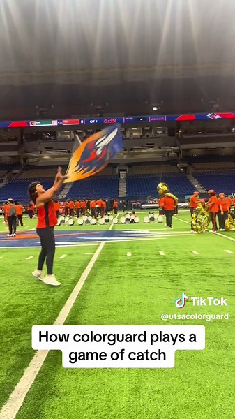 It’s game day!🏈🧡 #utsa #collegeband #collegeguard