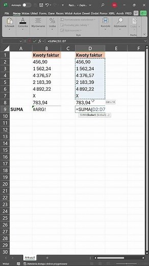 Addition and SUM in Excel