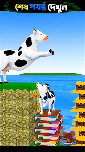 গরু কি গরুর বাচ্চা কে বাঁচাতে পারবে 🤔#shorts #gta5 #viralvideo #cartoon #caw #foryou