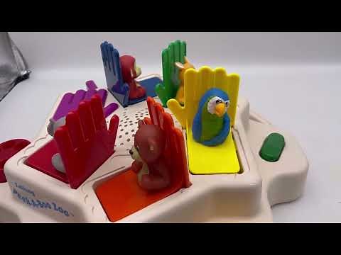 Vintage 1990 Texas Instruments Talking Peek A Boo Zoo Interactive Educational Toy How does it work?