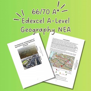 A-level Geography NEA Guide: Edexcel A* Coursework Sample (PDF) - Etsy UK