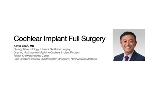 Full cochlear implant surgery with narration | Kevin Zhan