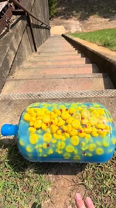 BOTTLES ON BIG STAIRS! BEST BIG JARS 🐤🎲🎈👟🫙✌️ #asmr #asmrtiktoks #foryou #satisfying #asmrvideo #asmrsounds #satisfyingv | Brice Chambers