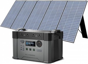 ALLPOWERS S2000PRO Portable Power Station with 400W Solar Panel, 1451Wh MPPT Solar Generator Backup Battery Power Supply with 2000W AC Outlets for Camping,RV,Home Use,Emergency,Off-Grid ﻿ ﻿