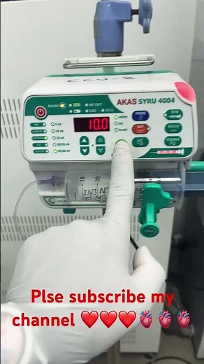 How to use infusion pumps on and set dose ml/h #pawankalyan #pawansahu