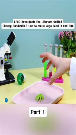 LEGO Breakfast: The Ultimate Grilled Cheesy Sandwich | How to make Lego Food in real life#LEGOCooking #StopMotionASMR #LEGOFoodArt #part1