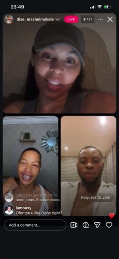 Ofentse, Dene and Mashel having a question and answer session. #bbmzansis6 #bbmzansi