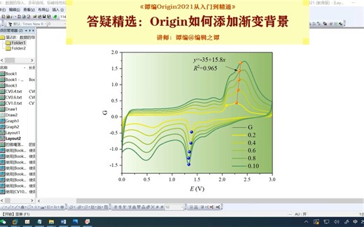 Origin如何添加渐变背景