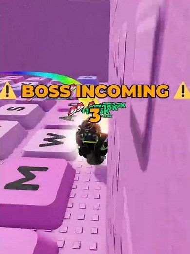 Surviving STAGE 12 BOSS in +1 Speed Keyboard Escape! #roblox