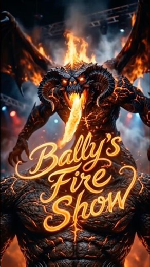 Bally’s Fire Show 🔥 (Real Fire?!)