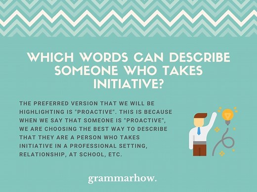 10 Best Words For Someone Who Takes Initiative