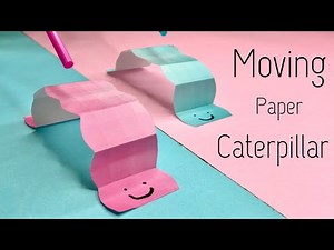 Moving Paper Caterpillar! How to make Paper Caterpillar Race! Origami! Super Easy and FUN!