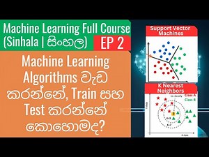 Machine Learning Ep2 - Machine Learning Algorithms වැඩ කරන්නේ, Train සහ Test කරන්නේ කොහොමද | KNN SVM