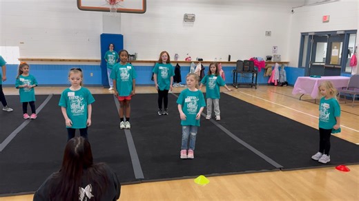 Video of Cheer Camp mid-way through practice. They were already getting the routine learned well! | Boys & Girls Club of Montgomery County