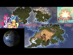 My Little Pony Satellite world map