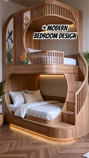 Luxury Wooden Bunk Bed Design | Modern Bedroom Interior Ideas 2026 | Yousaf Interior Master