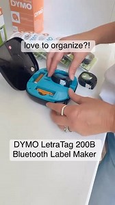 This cute, compact label maker has automatic Bluetooth connection and is battery operated so you can take it anywhere! It has font choices, font sizes, borders, emojis, and so many other fun options! As an added bonus, from now through December 31st, buy a LetraTag 200B then register to win a Yankee Candle prize! See dymo.com/shopletratag200b.html for more! 📸: @home.and.chaos 🖨️: LetraTag 200B | DYMO