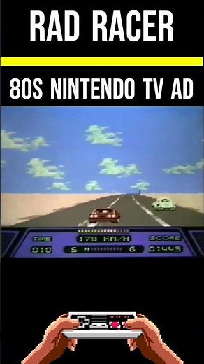 Rad Racer 80s Nintendo TV Ad #oldtvcommercials #retrogaming #gaming #retro #nintendo #nes #80sgames