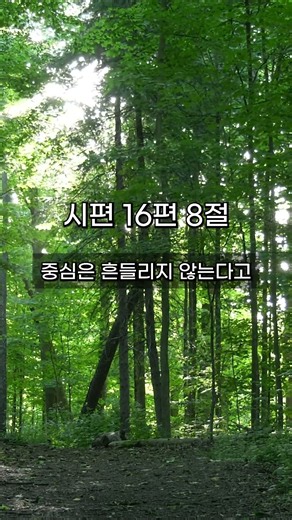하나님이 곁에 계시면 흔들리지 않습니다 | 시편 16편 8절