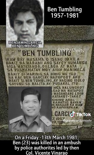 Visited the tomb of Ben Tumbling 1980s public enemy #1 at Tugatog Public Cemetery before its recent redevelopment #graveyardpinoytv #bentumbling