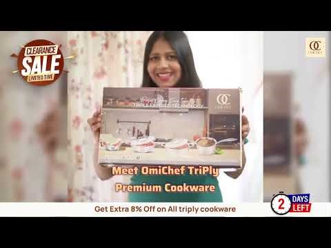 OmiChef Clearance Sale | India's No.1 Triply Stainless Steel Cookware range
