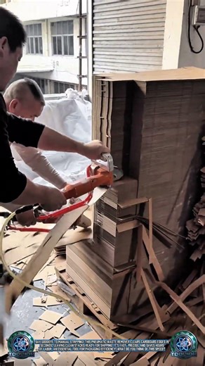 Industrial Speed: Effortless Cardboard Waste Removal 📦