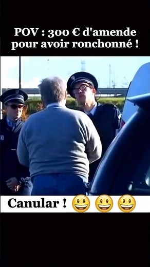 Street interview with Sébastien Thiéry, disguised as a fake policeman #humor #funny #prank #shorts