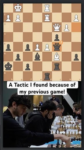 A Chess Tactic I Literally Learned From My Last Game 😅