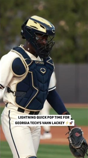 Lightning Quick Pop Time 💪🚀⚡️ Georgia Tech Is Catcher U‼️
