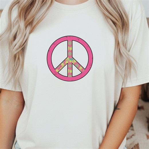 Vintage Peace Sign PNG, Retro Hippie Sublimation, Groovy Floral Peace, 70s Aesthetic Design, Peace Love Art, Digital Download - Etsy