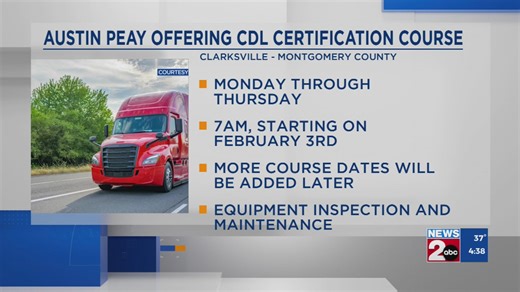 Austin Peay offering CDL certification course