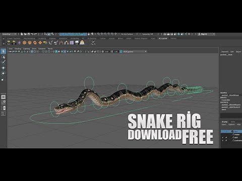 Snake Rig For Maya (Free)