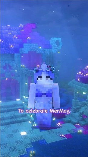 Be a MERMAID in Minecraft!! 🧜‍♀️✨️