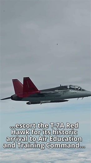 Air Force's first T-7A Red Hawk training jet arrives