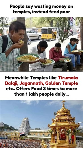Our Temples Offer Food to 1 Lakh People, Har Har Mahadev #sanatandharma #mahadev #krishna #shorts