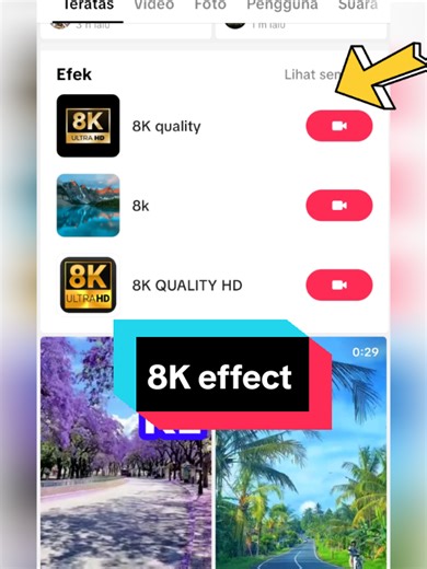 Maksimalkan Video Anda dengan Efek 8K di TikTok