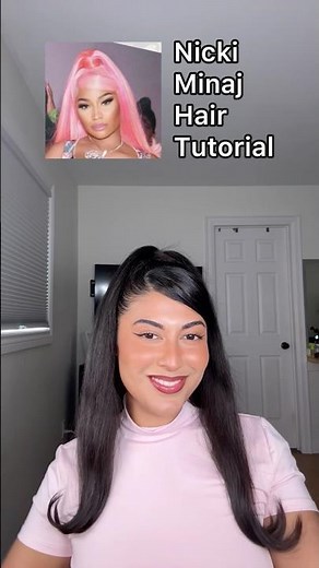 NICKI MINAJ HAIR TUTORIAL ✨ #hairstyle #nickiminaj #hairtutorial
