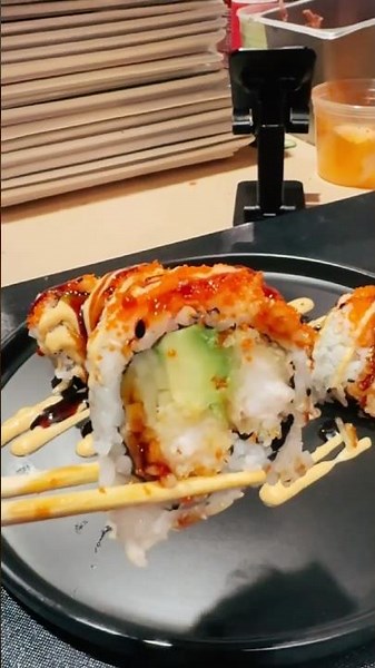 Shrimp Tempura Sushi Rolls, Easy Sushi Recipe #sushi #cooking #delicious #food